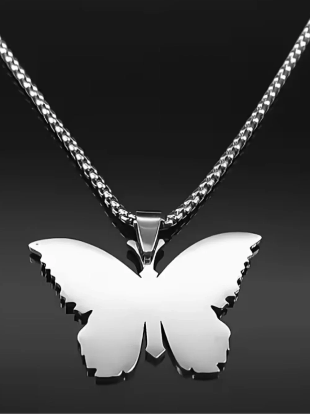 {NEW} Butterfly Cross Pendant Necklace - 'Be Still & Know I Am God'